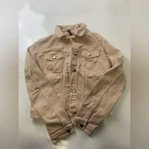 Divided tan denim jacket size 8